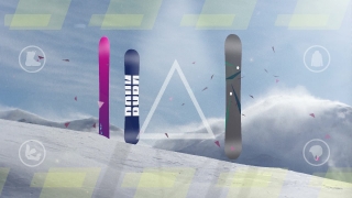 Snowboards Spinning Loop - Video HD