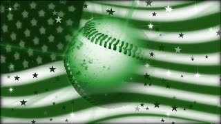 Baseball Ball and USA Flag Loop - Video HD