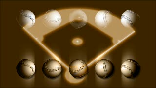 Baseball Balls and Pitch Loop - Video HD