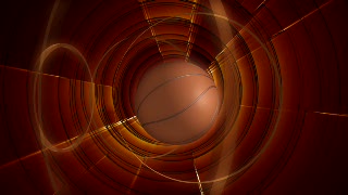 Basketball Ball over Copper Loop - Video HD