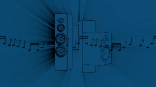 Black and Blue Speakers Loop - Video HD