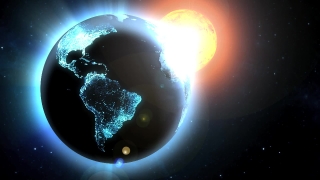 Black Earth Spins Loop - Video HD