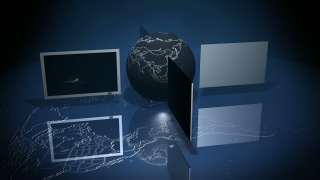 Black Globe and Screens Loop - Video HD