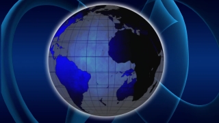 Blue and Grey Globe Loop - Video HD
