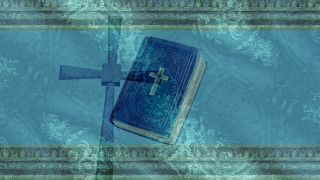 Blue Bible and Cross Loop - Video HD
