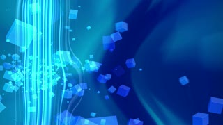 Blue Cube Chaos Loop - Video HD
