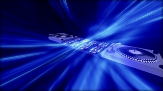 Blue DJ Mixer Animation Loop - Video HD