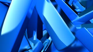 Blue Geometric Chaos Loop - Video HD