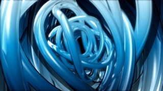 Blue Glass Tendrils Loop - Video HD