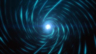 Blue Laser Spiral Loop - Video HD