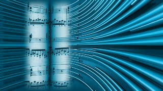 Blue Music Notes Loop - Video HD