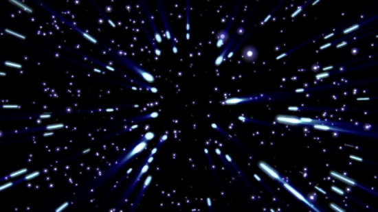 Blue Stars on a Black Galaxy Loop - Video HD