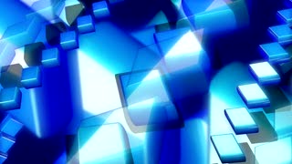 Bright Blue Shapes Loop - Video HD