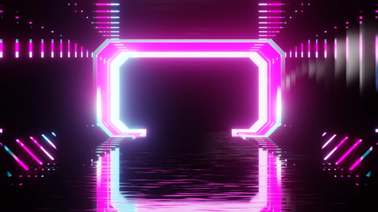 Bright Pink Tunnel Loop - Video 4K