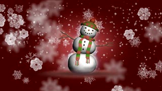Dancing Snowman Loop - Video HD