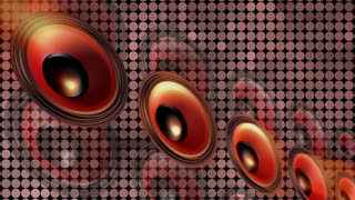Disco Loudspeakers Vibrating Loop - Video HD