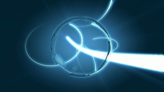 Globe with Blue Lasers Loop - Video HD