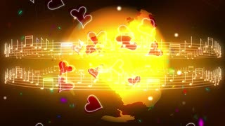 Golden Globe, Music and Hearts Loop - Video HD