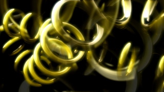 Golden Hoops over Black Loop - Video HD