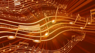 Golden Music Sheet Loop - Video HD