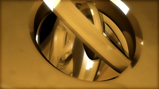 Golden Shapes Moving Loop - Video HD