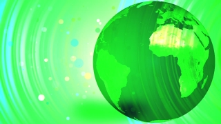 Green Earth with Sparkles Loop - Video HD