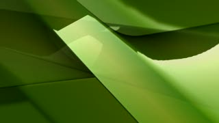 Green Shapes Twirling Loop - Video HD