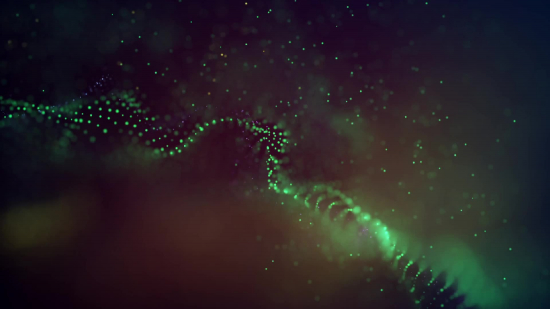 Green Web Particles Loop - Video HD