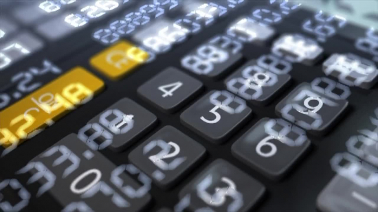 Grey, Black and Yellow Calculator Loop - Video HD