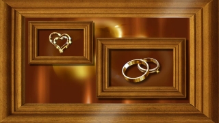 Hearts Rings and Frames Loop - Video HD