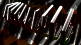 Metallic Hexagons Spinning Loop - Video HD