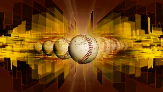Multiple Baseball Balls over Yellow Loop - Video HD