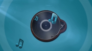 Music Record Spinning Loop - Video HD