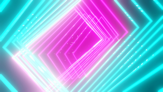 Neon Rectangles Shift Loop - Video 4K