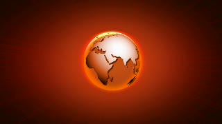 Orange Globe over Red Loop - Video HD