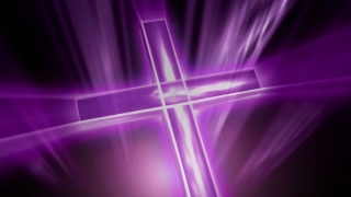 Purple Neon Cross Loop - Video HD