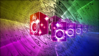 Rainbow Speakers Loop - Video HD