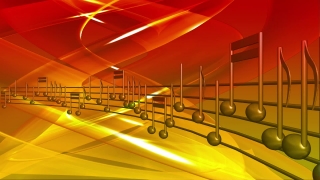 Red and Yellow Music Animation Loop - Video HD