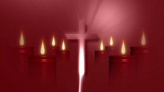 Red Candles and Cross Loop - Video HD