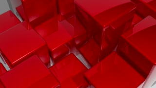 Red Cubes Bouncing Loop - Video HD
