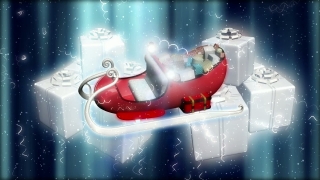 Santa's Sled Spins Loop - Video HD