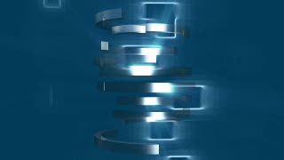 Silver and Blue Half Circles Loop - Video HD