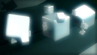 Silver Cubes Spin Loop - Video HD