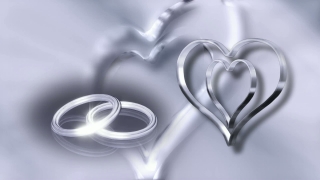 Silver Hearts and Rings Loop - Video HD