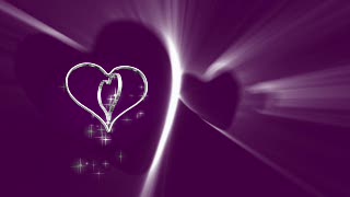 Silver Hearts over Purple Loop - Video HD