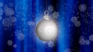 Silver Ornament over Blue Loop - Video HD