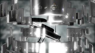 Silver Piano Animation Loop - Video HD