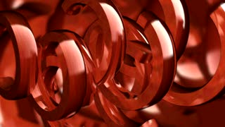 Spinning Red Half Circles Loop - Video HD
