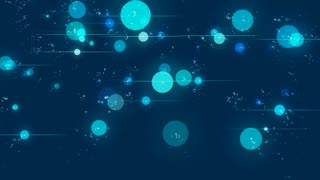 Teal Circles over Blue Loop - Video HD