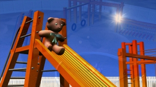 Teddy Bear in the Park Animation - Loop 